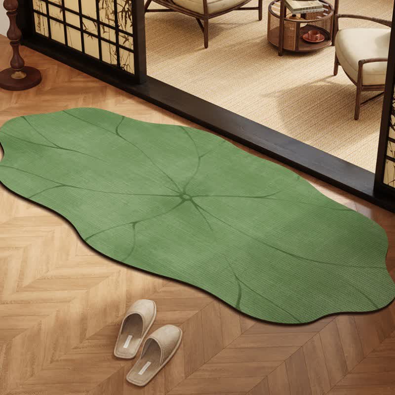 tapis de bain antidérapant en boue de silice et feuille de lotus - image 1