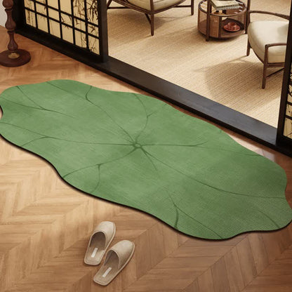 tapis de bain antidérapant en boue de silice et feuille de lotus - image 1