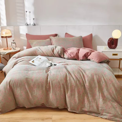 Linge de lit en gaze de coton double épaisseur à motifs floraux et lavande - image 5