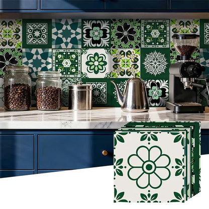 Stickers muraux floraux rétro à décoller et à coller (24 pièces) - image 6