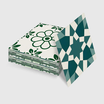 Stickers muraux floraux rétro à décoller et à coller (24 pièces) - image 9