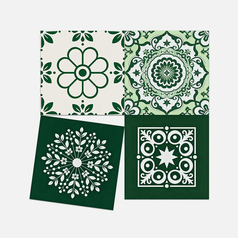 Stickers muraux floraux rétro à décoller et à coller (24 pièces) - image 11