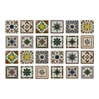 Stickers muraux vintage à décoller et à coller (24 pièces) - 20 cm x 20 cm - image 8