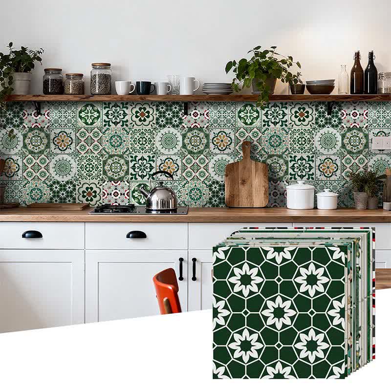 Stickers muraux autocollants verts bohèmes (24 pièces) - image 6