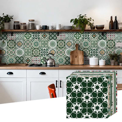 Stickers muraux autocollants verts bohèmes (24 pièces) - image 6