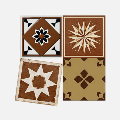 Stickers muraux géométriques marron à décoller et à coller (24 pièces) - image 11