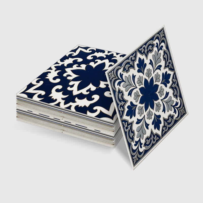Stickers muraux rétro bleus, autocollants (24 pièces) - image 10