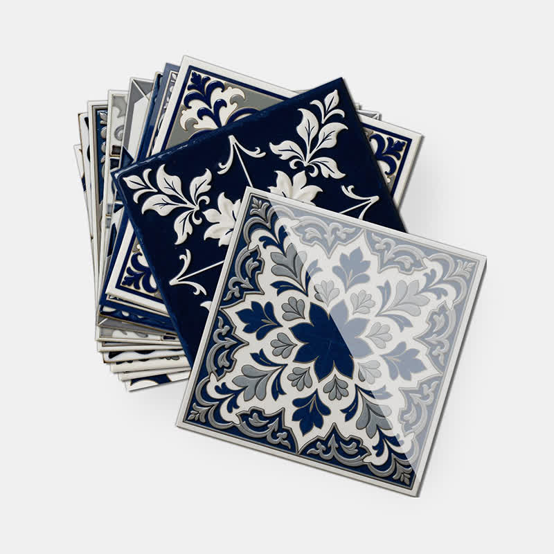 Stickers muraux rétro bleus, autocollants (24 pièces) - image 11