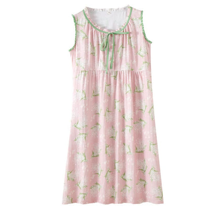 Chemise de nuit sans manches en gaze de coton respirante pour bébé - image 1