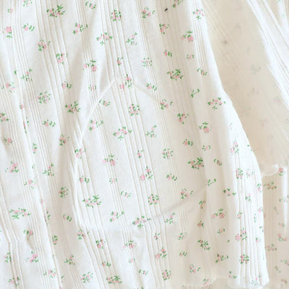 Ensemble pyjama en jacquard de coton à motif floral rustique - image 17