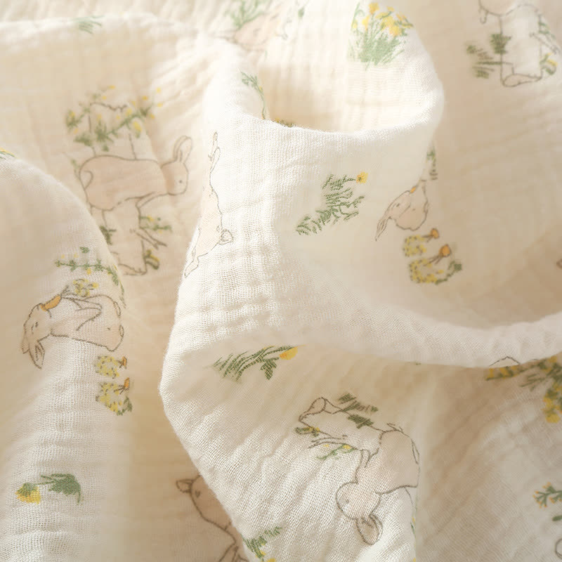 nuisette à volants en coton avec motif lapin - image 4