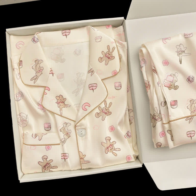 Ensemble pyjama lapin mignon de dessin animé - image 2