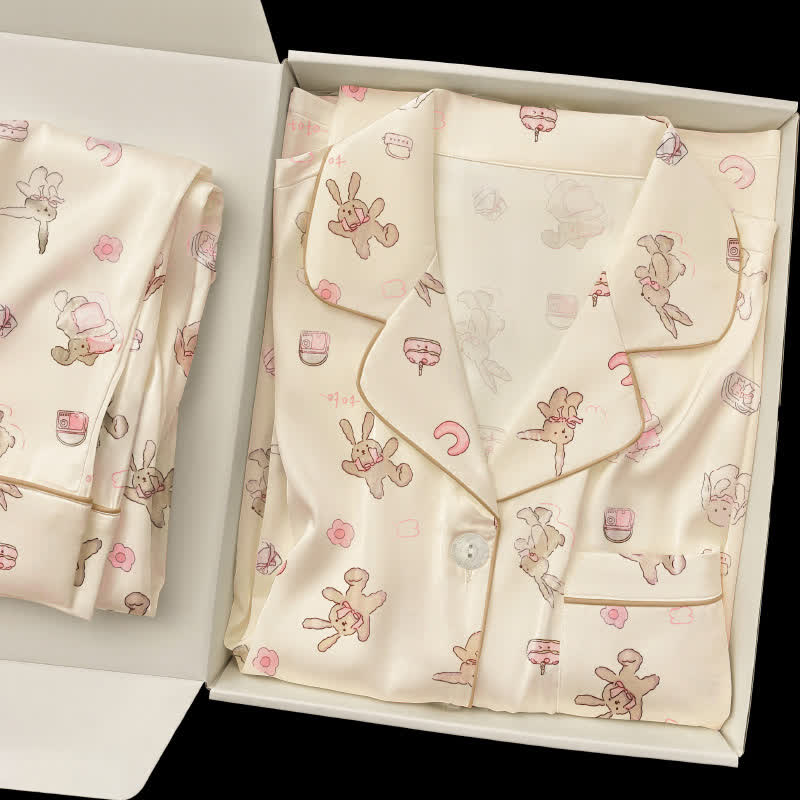 Ensemble pyjama lapin mignon de dessin animé - image 1