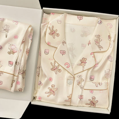 Ensemble pyjama lapin mignon de dessin animé - image 1
