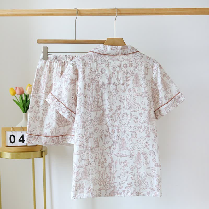 Pyjama en gaze de coton Refresh Bunny Forest - image 3