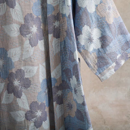 Peignoir de style kimono en gaze de coton à motif de fleurs de cerisier - image 5