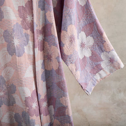 Peignoir de style kimono en gaze de coton à motif de fleurs de cerisier - image 14