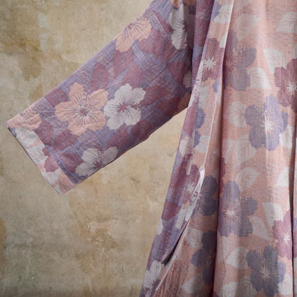 Peignoir de style kimono en gaze de coton à motif de fleurs de cerisier - image 13