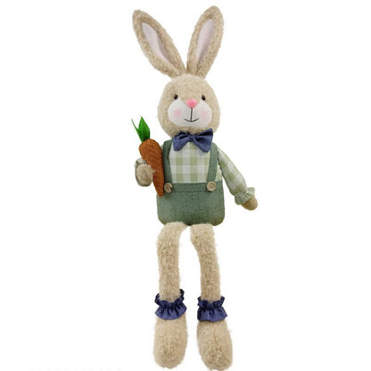 Figurine en peluche d'un lapin assis dans un style maison de campagne - image 12