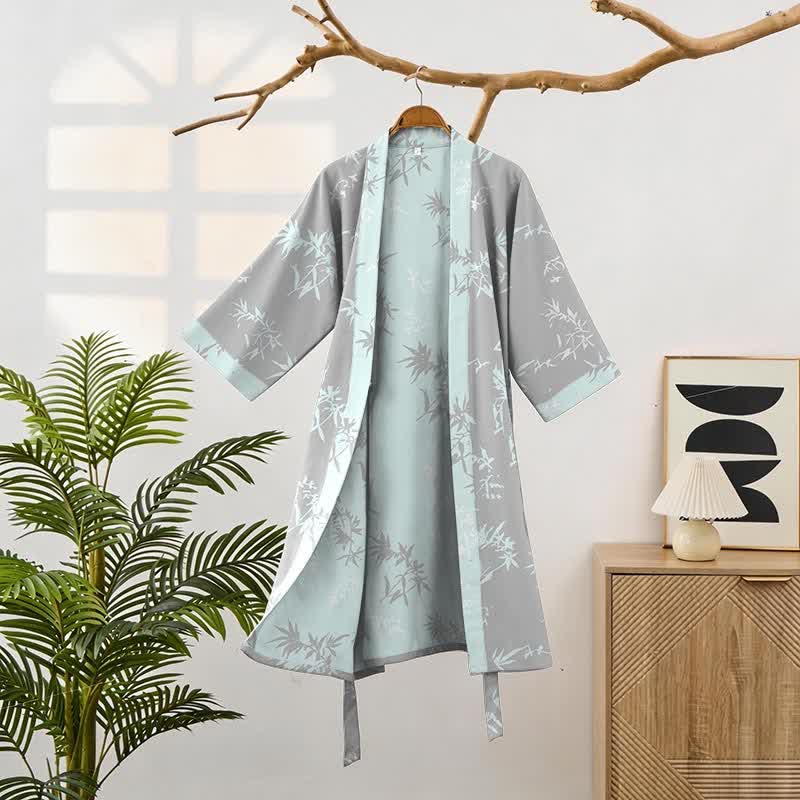 Peignoir élégant en coton de bambou (double gaze) - image 1