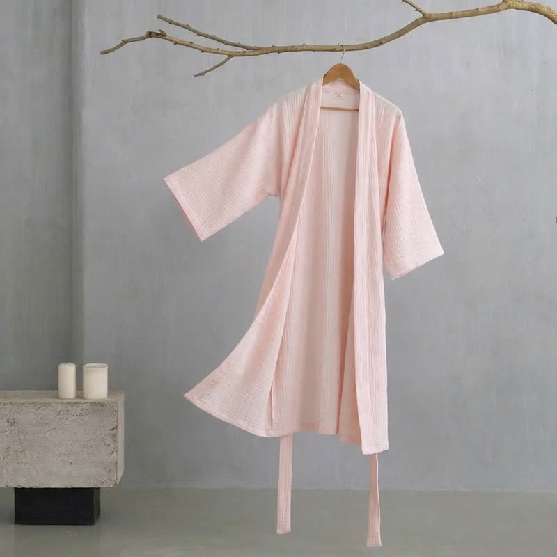Peignoir minimaliste en coton pour lui et elle - image 0