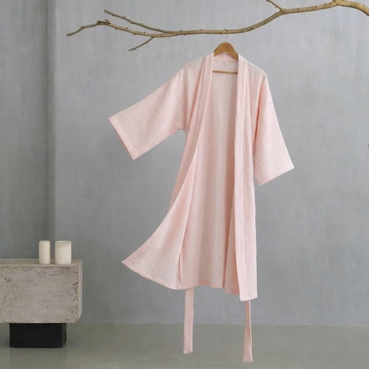 Peignoir minimaliste en coton pour lui et elle - image 0