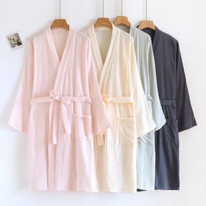 Peignoir minimaliste en coton pour lui et elle - image 1