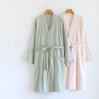 Peignoir minimaliste en coton pour lui et elle - image 2