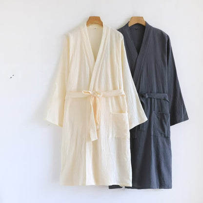 Peignoir minimaliste en coton pour lui et elle - image 3