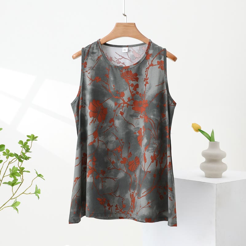 Ensemble pyjama composé d'un débardeur fleuri et d'un pantalon, par Artistic Branch - image 5