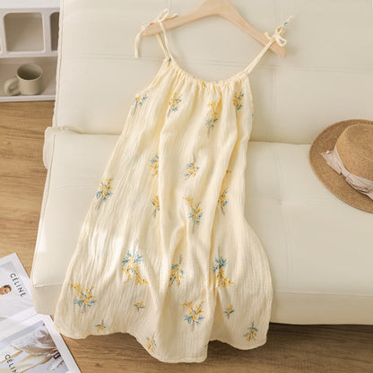 Chemise de nuit de style champêtre à motifs floraux - image 1