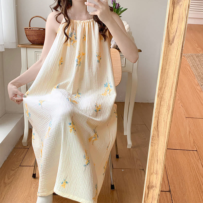 Chemise de nuit de style champêtre à motifs floraux - image 7