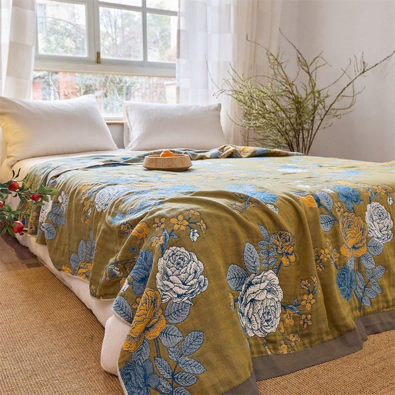 Couette jacquard rose en pur coton - image 3