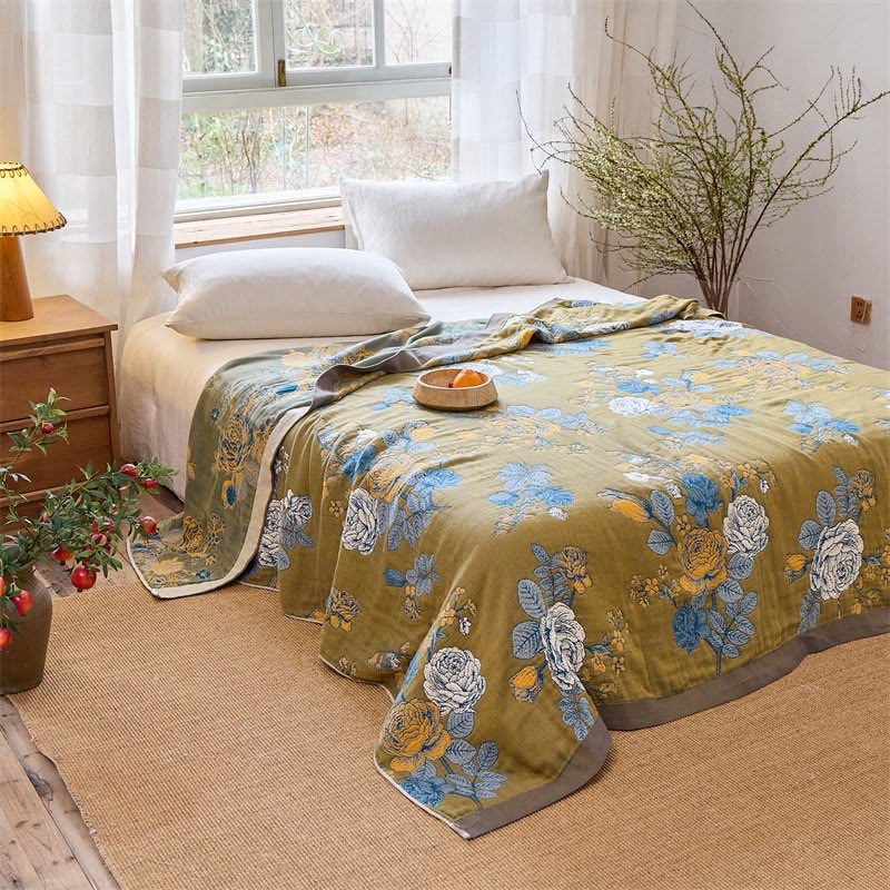 Couette jacquard rose en pur coton - image 2