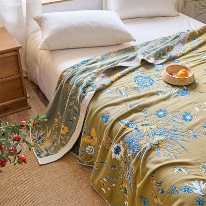 Couette en pur coton à motifs de papillons et de fleurs - image 3