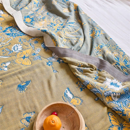 Couette en pur coton à motifs de papillons et de fleurs - image 4