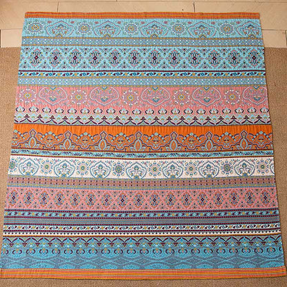 Couverture matelassée en coton à motif rayé rétro - image 5