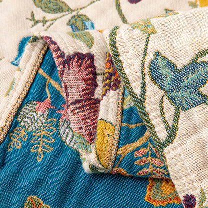 Couette en gaze de coton à motif floral - image 4
