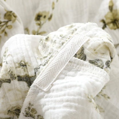 Ensemble de pyjama vintage en gaze de coton à motif pivoine - image 6