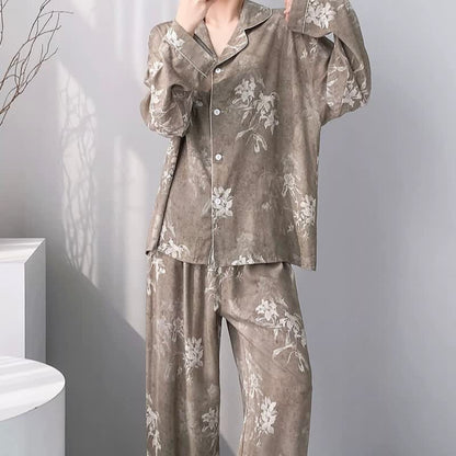 Ensemble pyjama élégant à motif lys - image 2