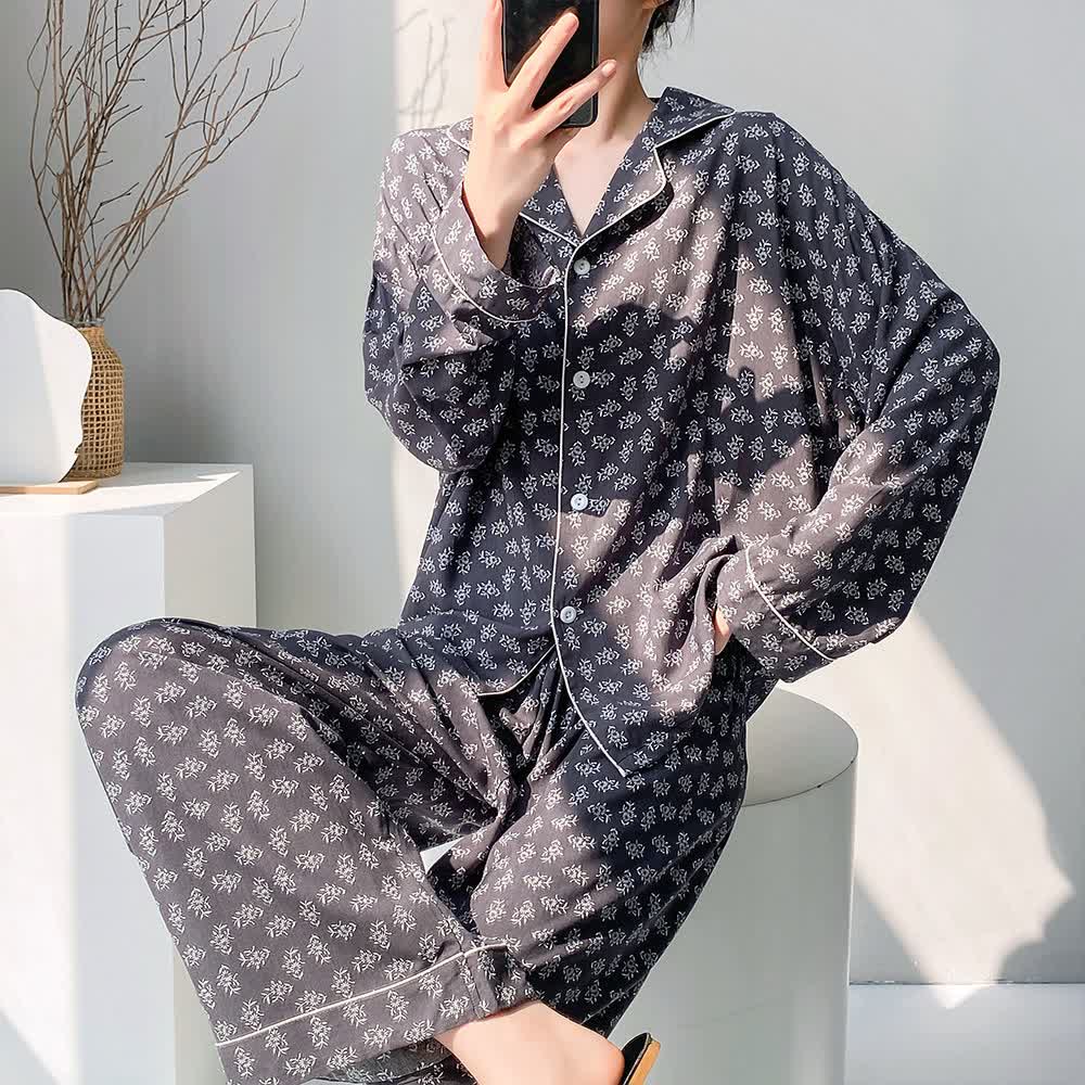Ensemble pyjama à motif cœur rouge - image 4
