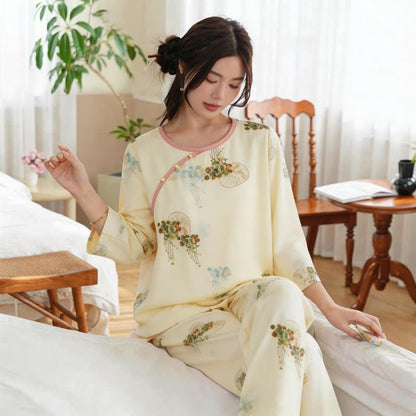 Ensemble pyjama à motif oriental frais - image 3