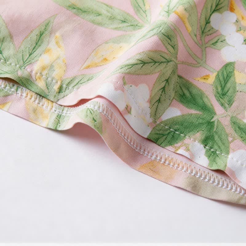 Ensemble pyjama à motifs floraux et de feuilles orientales - image 4