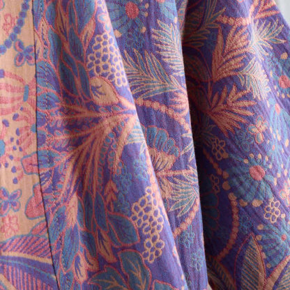 Peignoir en coton à manches courtes Jungle Leaf - image 5