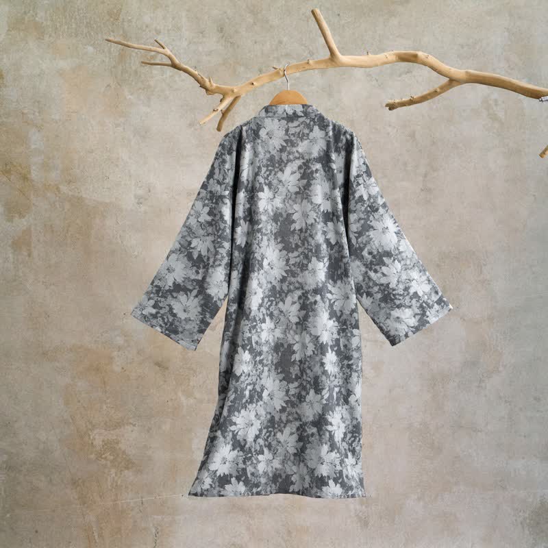 Kimono élégant en gaze de coton à motif floral - image 18