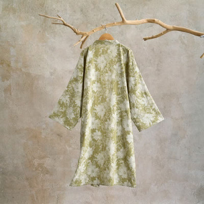 Kimono élégant en gaze de coton à motif floral - image 10