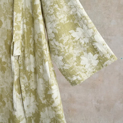 Kimono élégant en gaze de coton à motif floral - image 13
