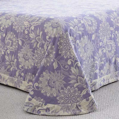 Ensemble de literie en gaze de coton à motif floral ethnique (4 pièces) - image 2