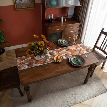 Chemin de table artistique à pompons en jacquard de maïs - image 3