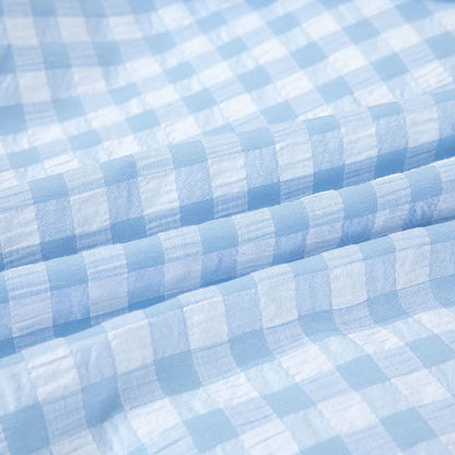 Chemise de nuit classique à carreaux en pur coton - image 14